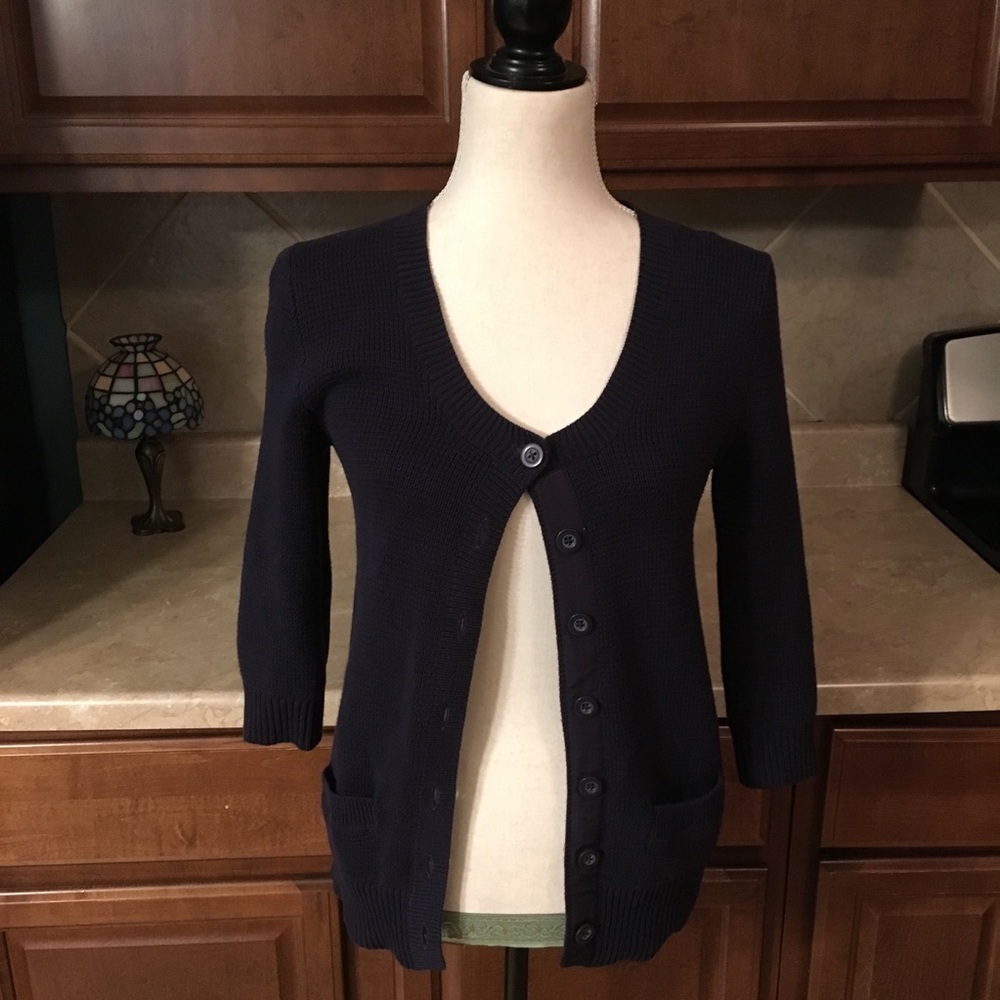 GAP button down sweater 3/4 sleeve size XS